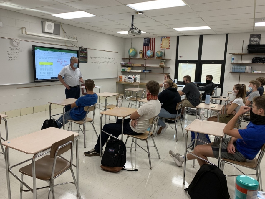 image of a classroom of students